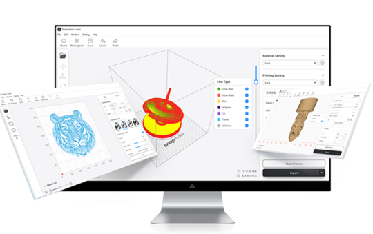 Imprimantes 3D modulaires 3-en-1 Snapmaker 2.0 A250