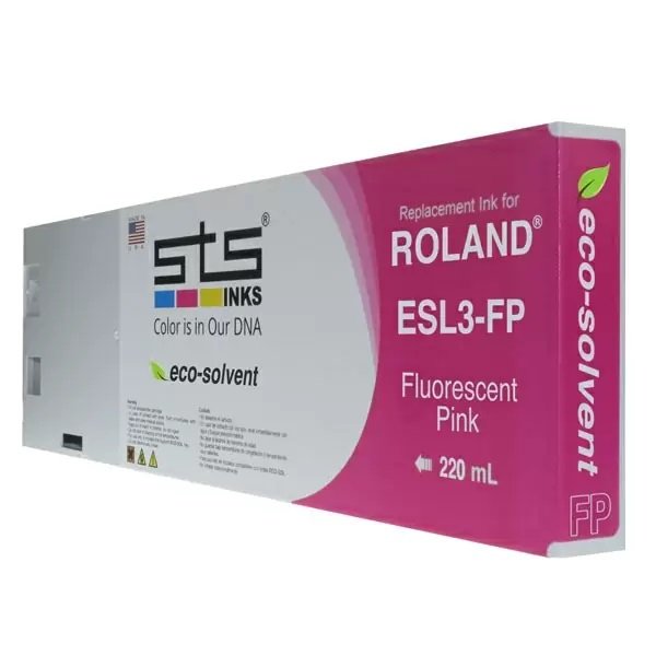 roland-eco-sol-max-220ml-fluorescent-pink Cartouche de remplacement Fluorescent-pink pour Roland Eco-Sol MAX ® 220 ml ESL3