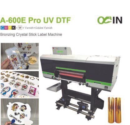 Imprimante d'étiquettes A-600E Pro UV DTF Bronzing Crystal Stick