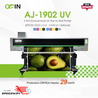 uuu Imprimante UV économique à rouleau AJ-1902UV de 1,9 m